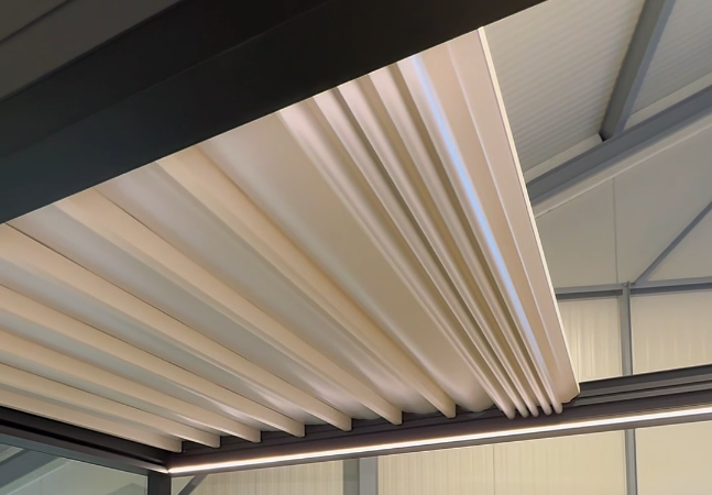 Après : pergola à toile rétractable